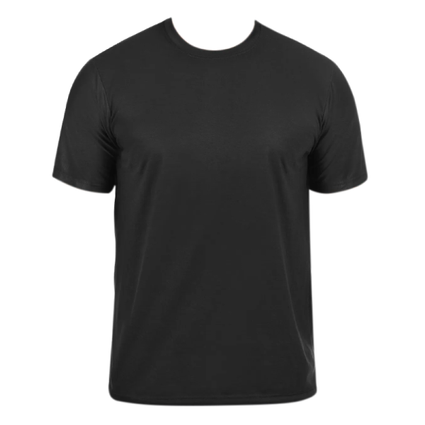 Camiseta Preta Manga Curta Uniforme