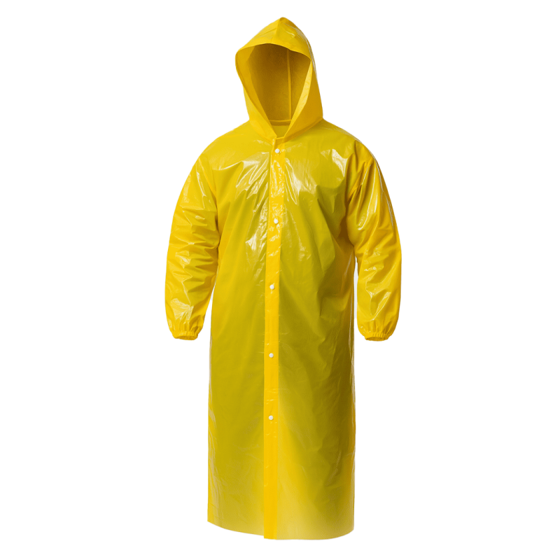 Capa De Chuva Polietileno Reutilizável Amarelo – Brasmo