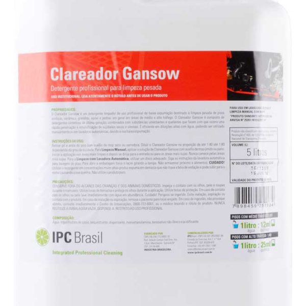 Clareador Limpeza Pesada Gansow 5L - IPC Barsil