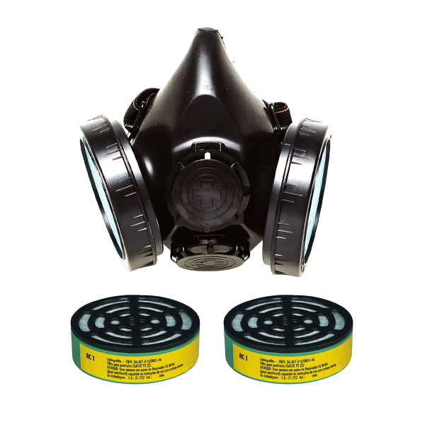 Respirador Semifacial CG 304N + 2 Filtros - Carbografite