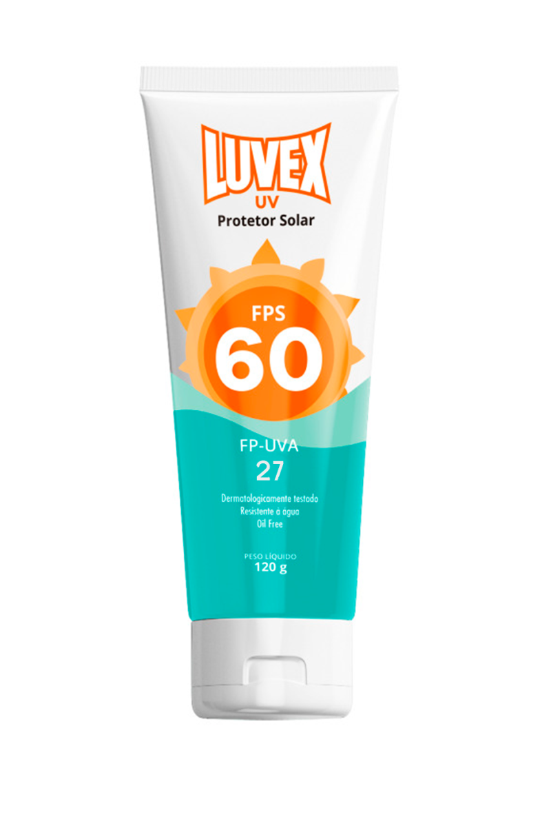 Protetor Solar Fator 60 Uva Uvb 120g – Luvex