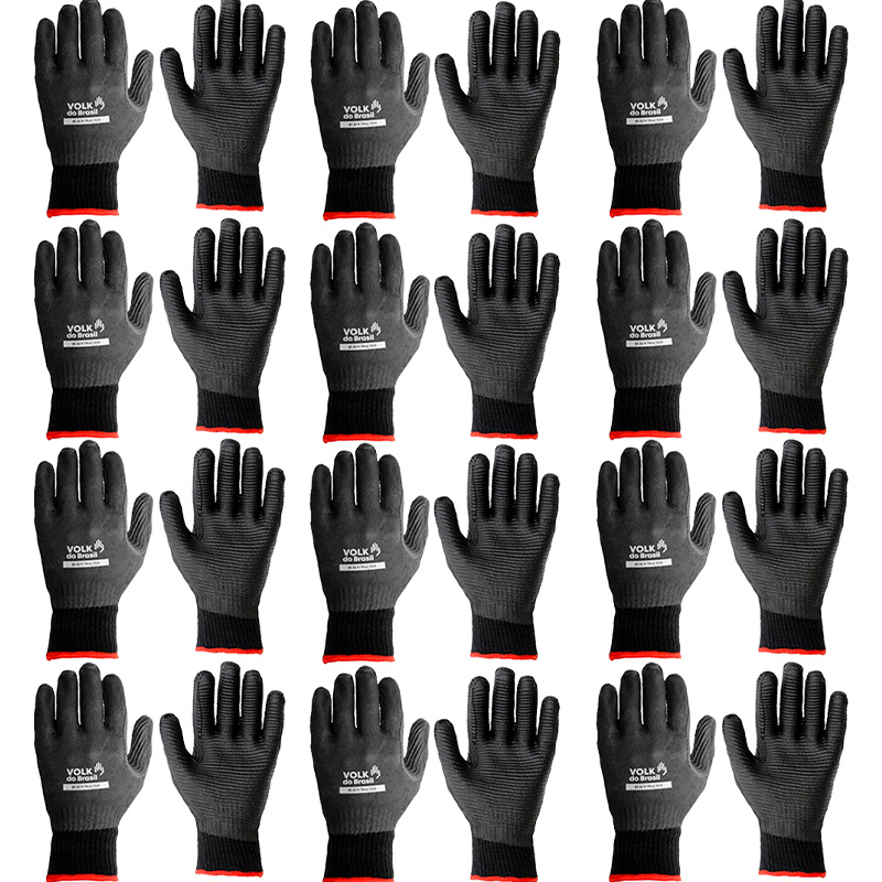 Luva de Segurança Black Tractor CA 37981 Kit 12 Pares – Volk