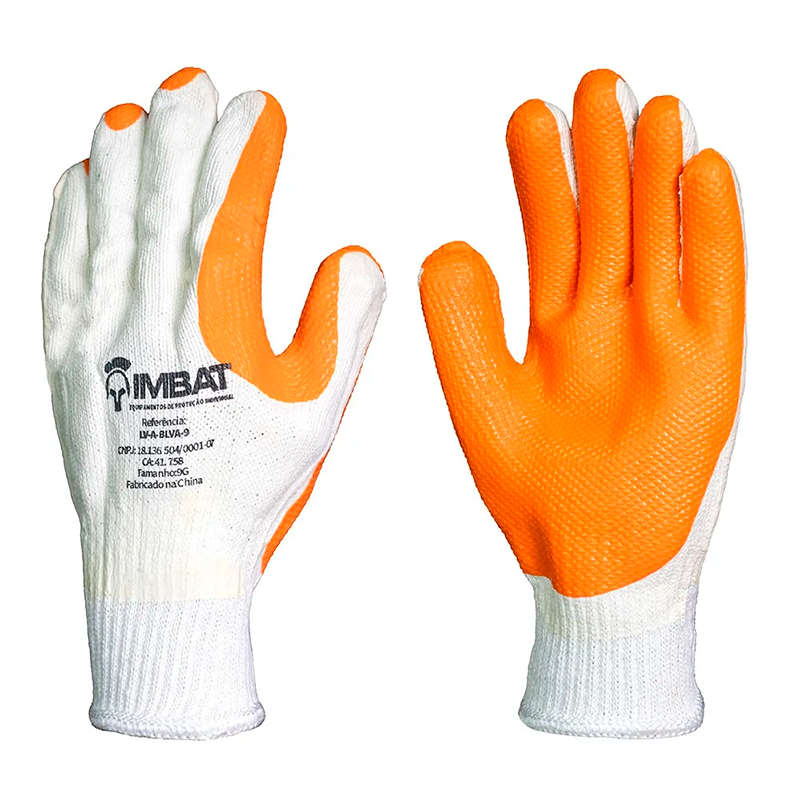 Luva Previntex Laranja Vulcanizada CA 41758  Unidade – Imbat