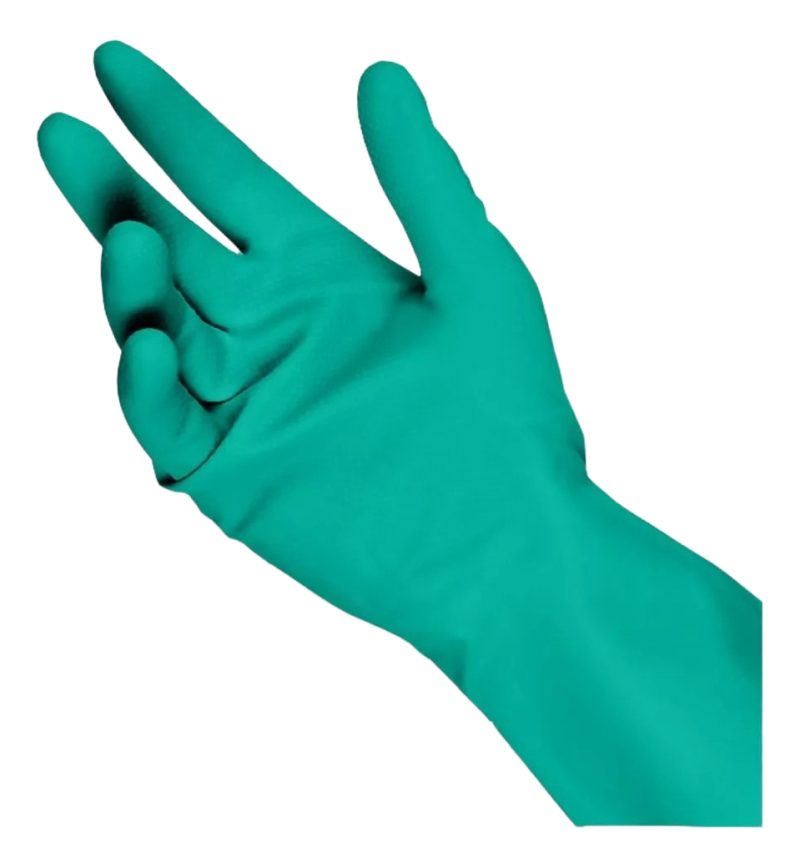 Luva Nitrílica Verde Com Forro CA 12695 Kit 12 Pares – Carbografite