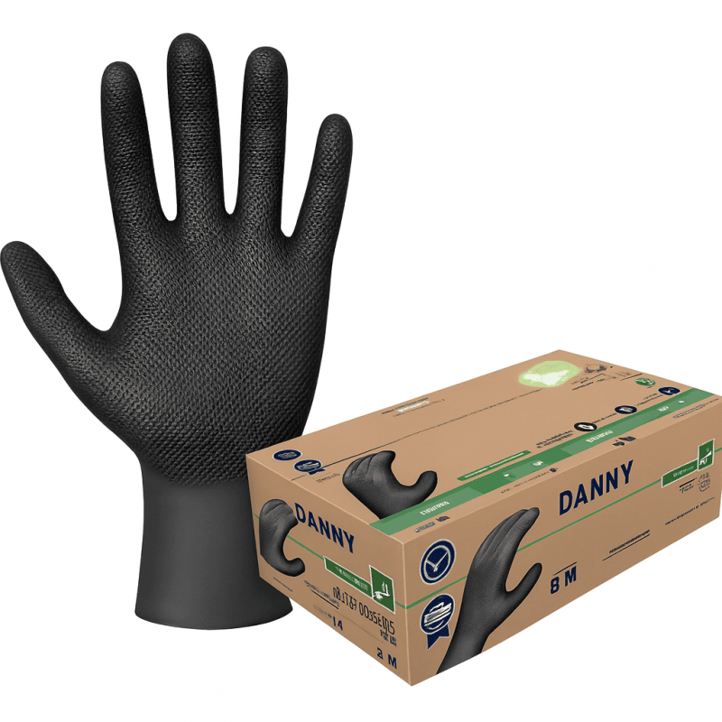 Luva Nitrílica Sensiflex Grip c/ 50un CA 50743 – Danny