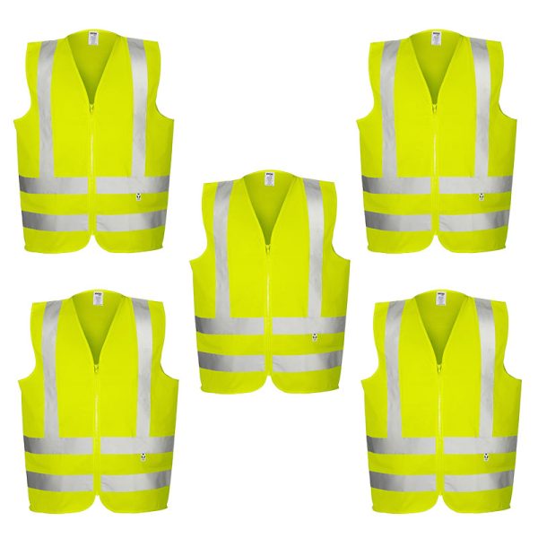 Colete Sinalização Refletivo Verde S/Bolso - Vicsa - (Kit C/5un)