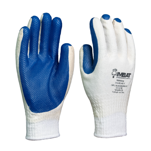 Luva Previntex Azul Vulcanizado CA 41736 - Imbat