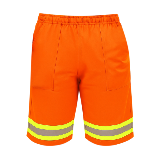Bermuda Brim Laranja Faixa Refletiva - Uniforme