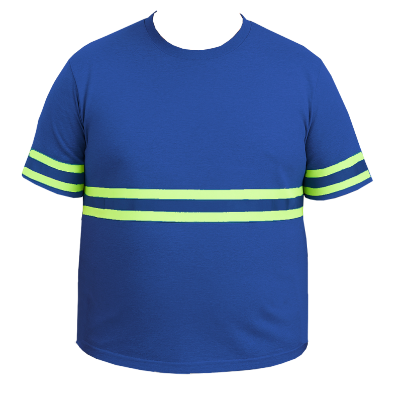 Camiseta Plus Size Royal c/ Faixa Refletiva Manga Curta – Uniforme
