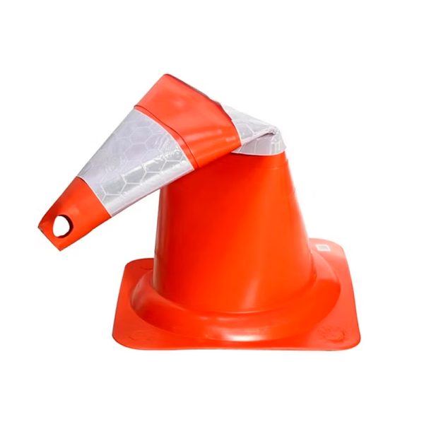 Cone Flexivel NBR Laranja 15.071 Adesivo Refletivo - Plastcor
